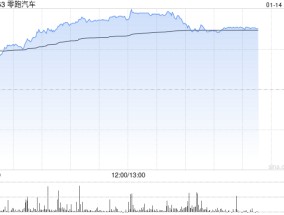 汽车股持续走高 零跑汽车涨逾16%小鹏汽车-W涨逾6%