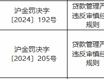 贷款管理严重违反审慎经营规则 中国民生银行两家支行合计被罚40万元